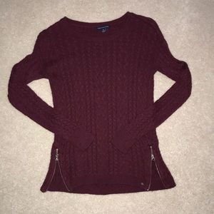 Burgundy American Eagle sweater!